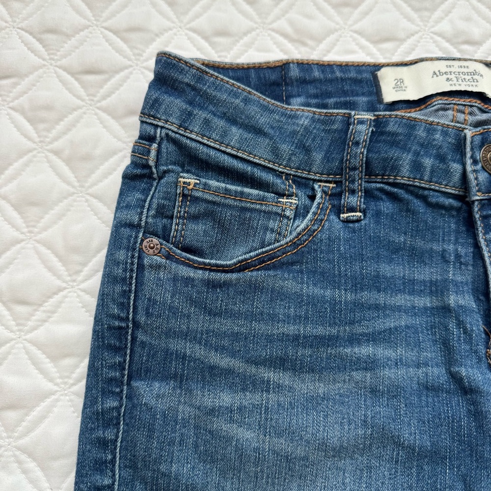 Abercrombie & Fitch Blue Denim Jeans Size 2 26x29 - Picture 14 of 14